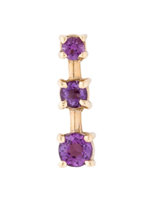 14K Amethyst Pendant yellow