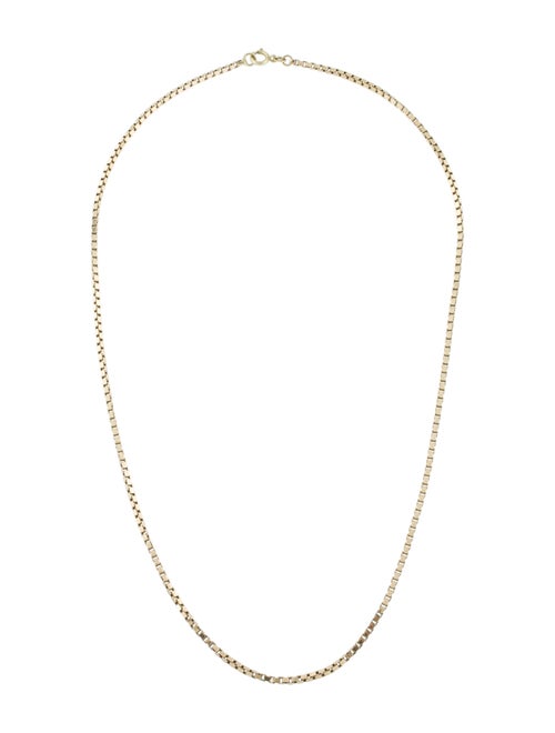 Necklace 14K Box Chain Necklace yellow