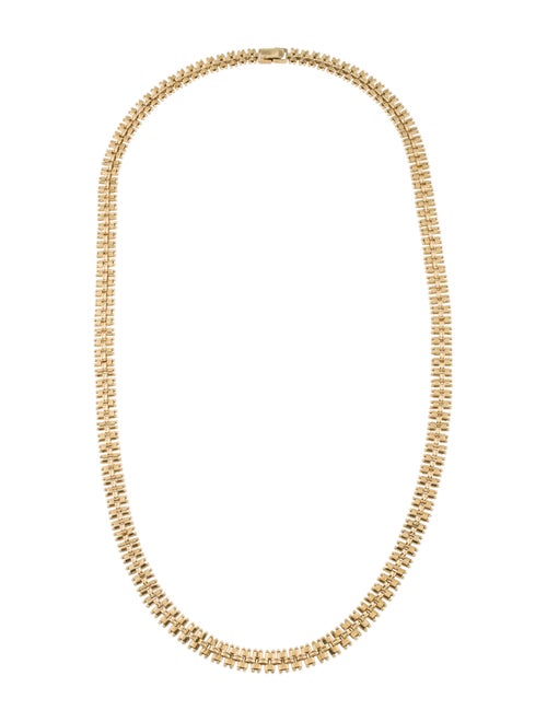 18K Wide Chain Necklace yellow