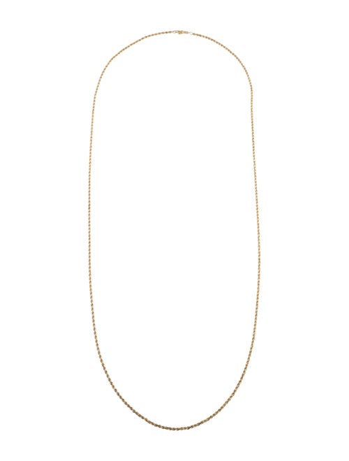 14K Long Chain Necklace yellow