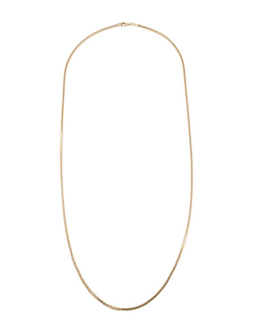 18K Wheat Chain Necklace yellow