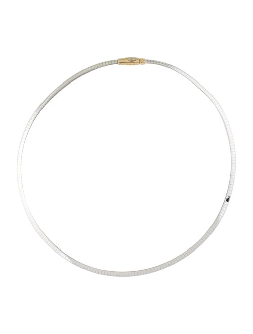 Two-Tone 14K Choker Necklace yellow