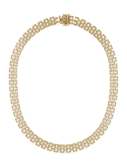 14K Chain-Link Collar Necklace yellow