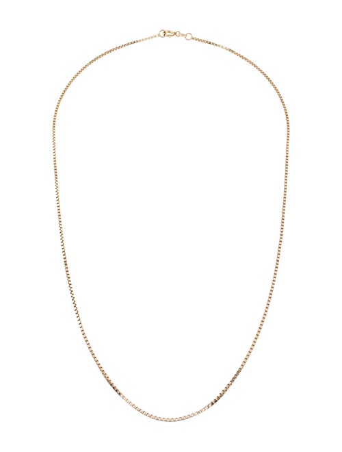 Necklace 14K Box Chain Necklace yellow