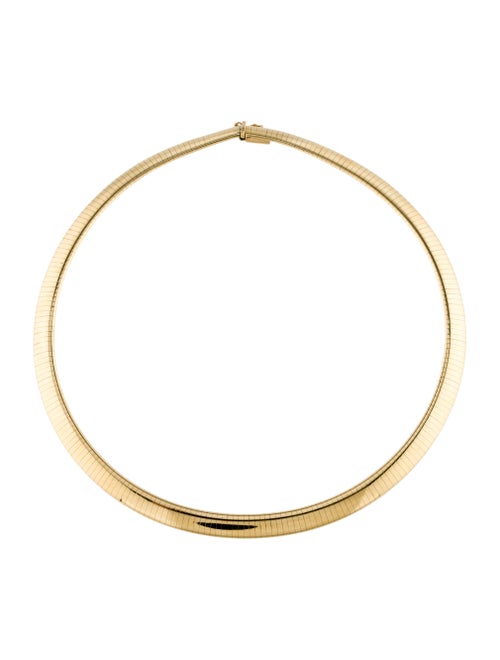 14K Omega Collar Necklace yellow