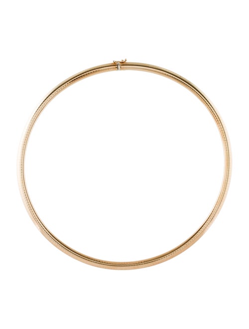 Necklace 14K Omega Collar Necklace yellow
