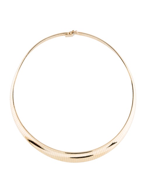 Necklace 14K Omega Collar Necklace yellow