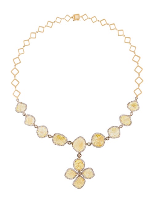 Necklace 14K Diamond Collar Necklace Yellow