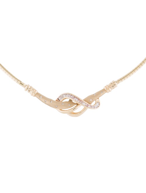 Necklace 14K Diamond Collar Necklace Yellow