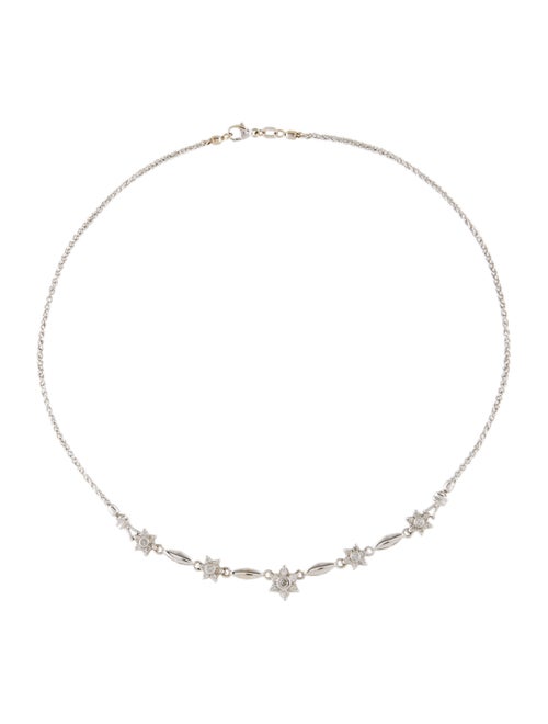 Necklace 14K Diamond Collar Necklace White