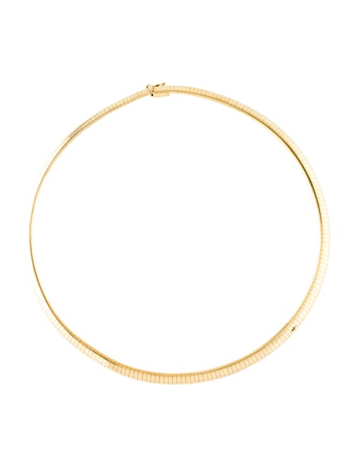 Necklace 18K Omega Collar Necklace Yellow
