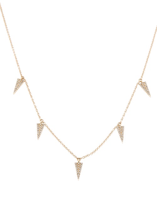 Necklace 14K Diamond Collar Necklace Yellow