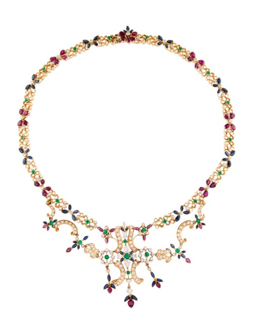 Necklace 17K Collar Necklace Yellow