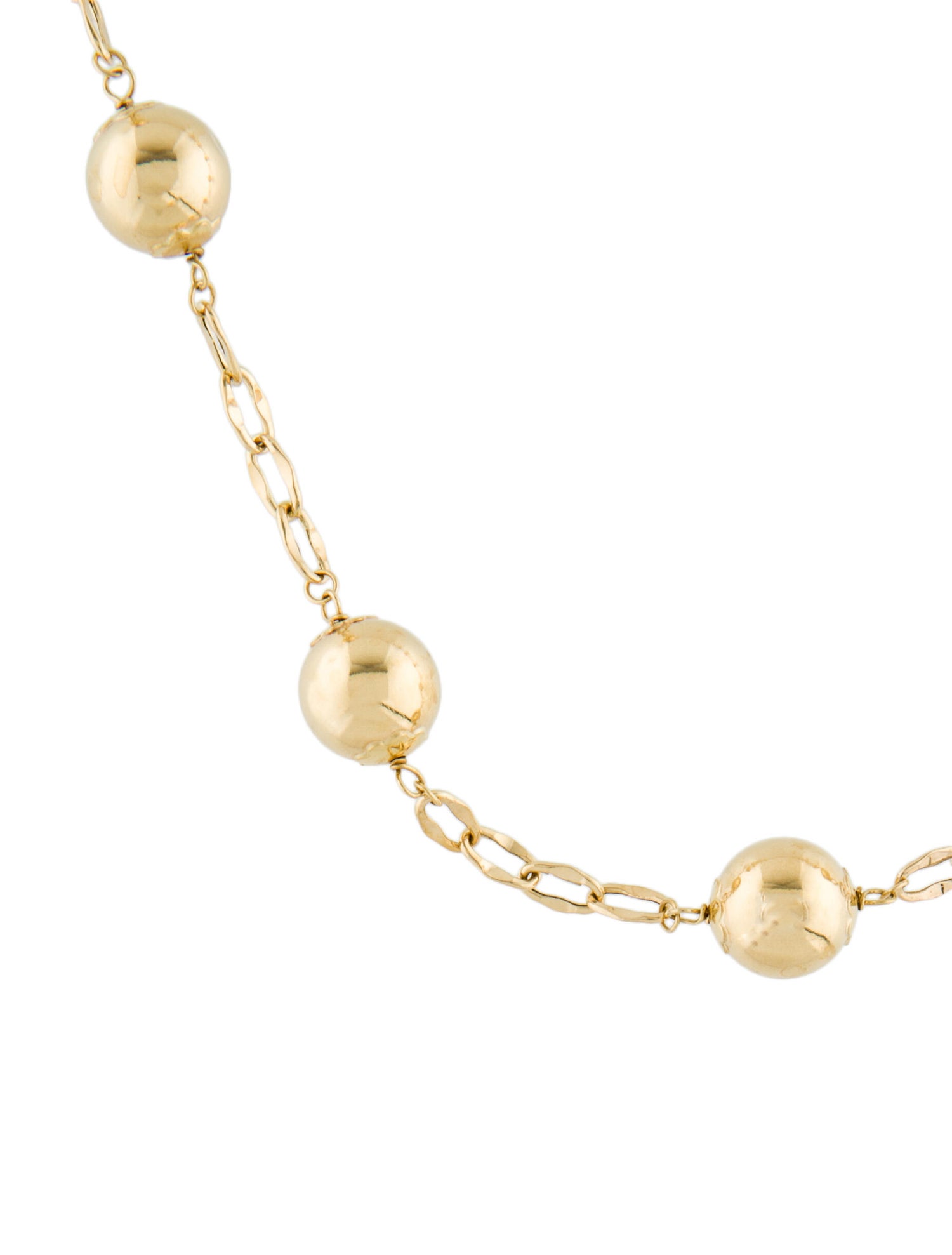 Necklace 18K Ball Station Necklace Necklaces NECKL92412 The RealReal