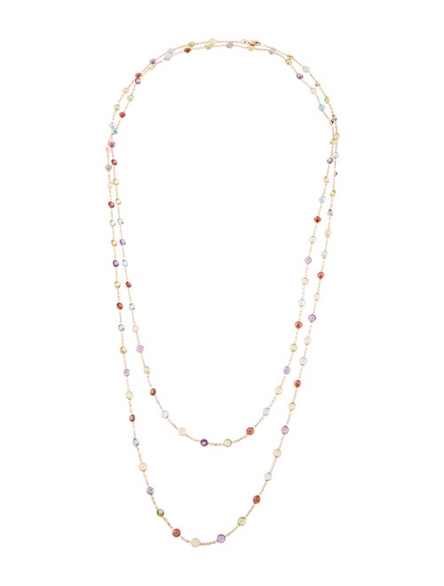 Necklace 14K Multistone Station Necklace