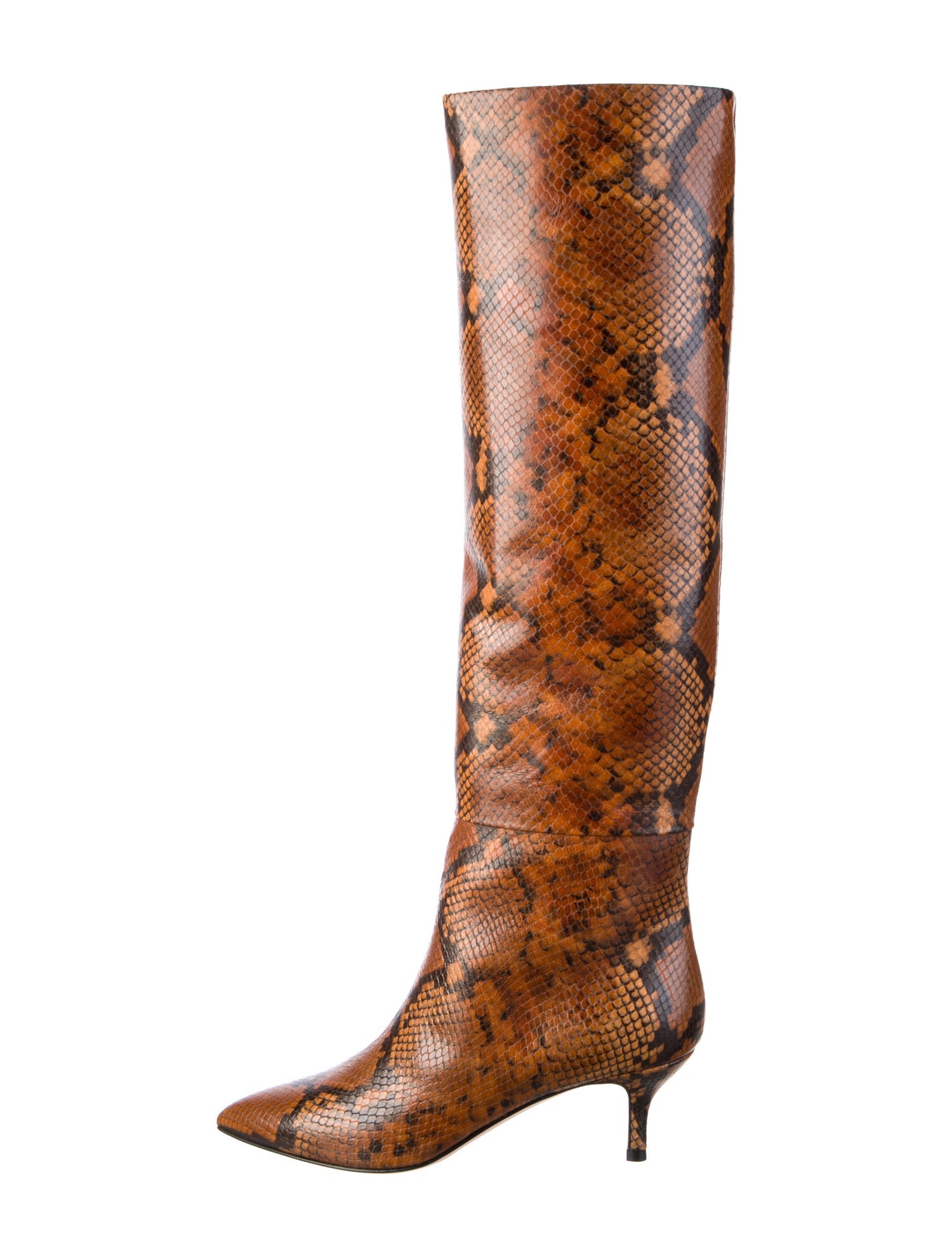 Neil J. Rodgers Leather Animal Print Boots