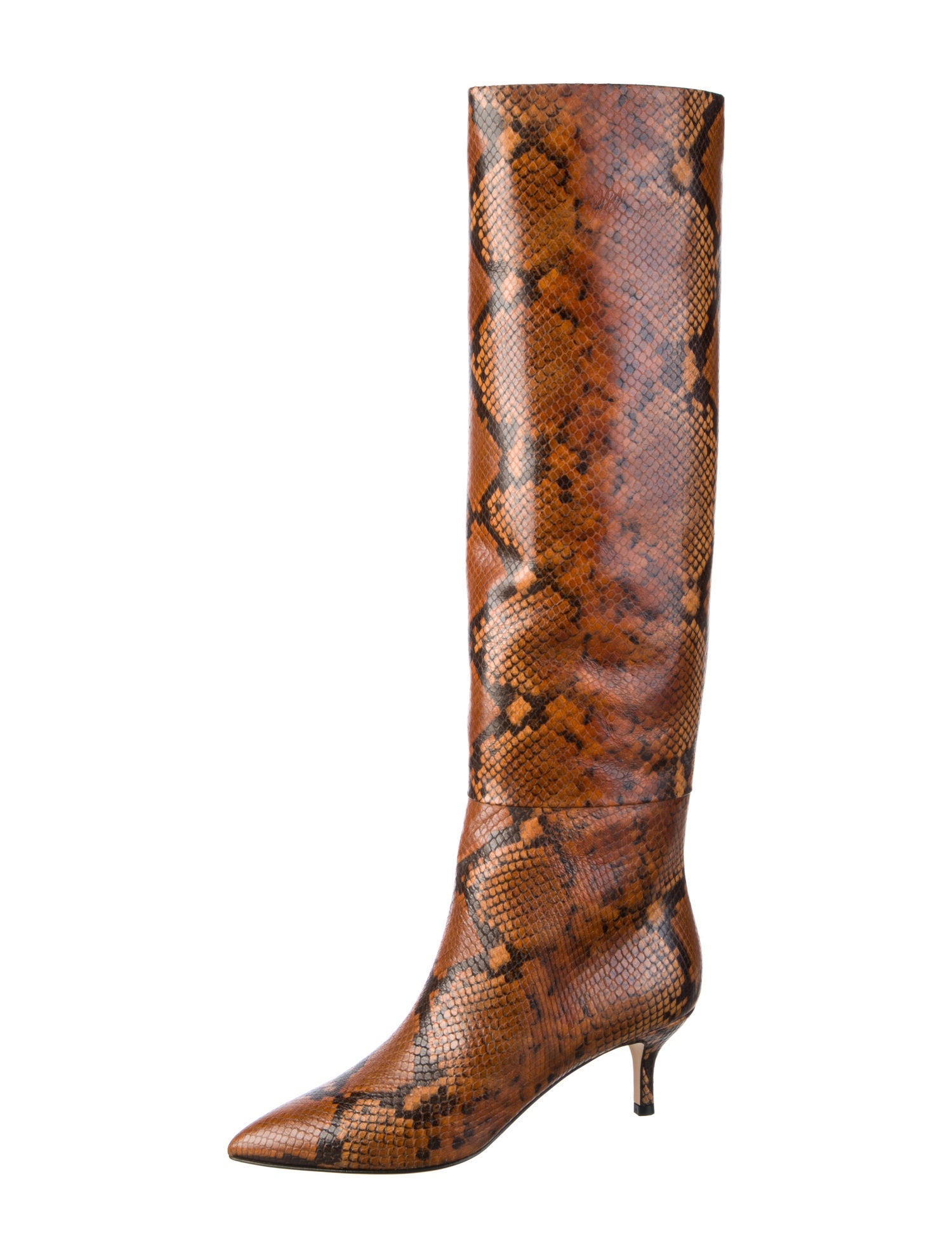 Neil J. Rodgers Leather Animal Print Boots
