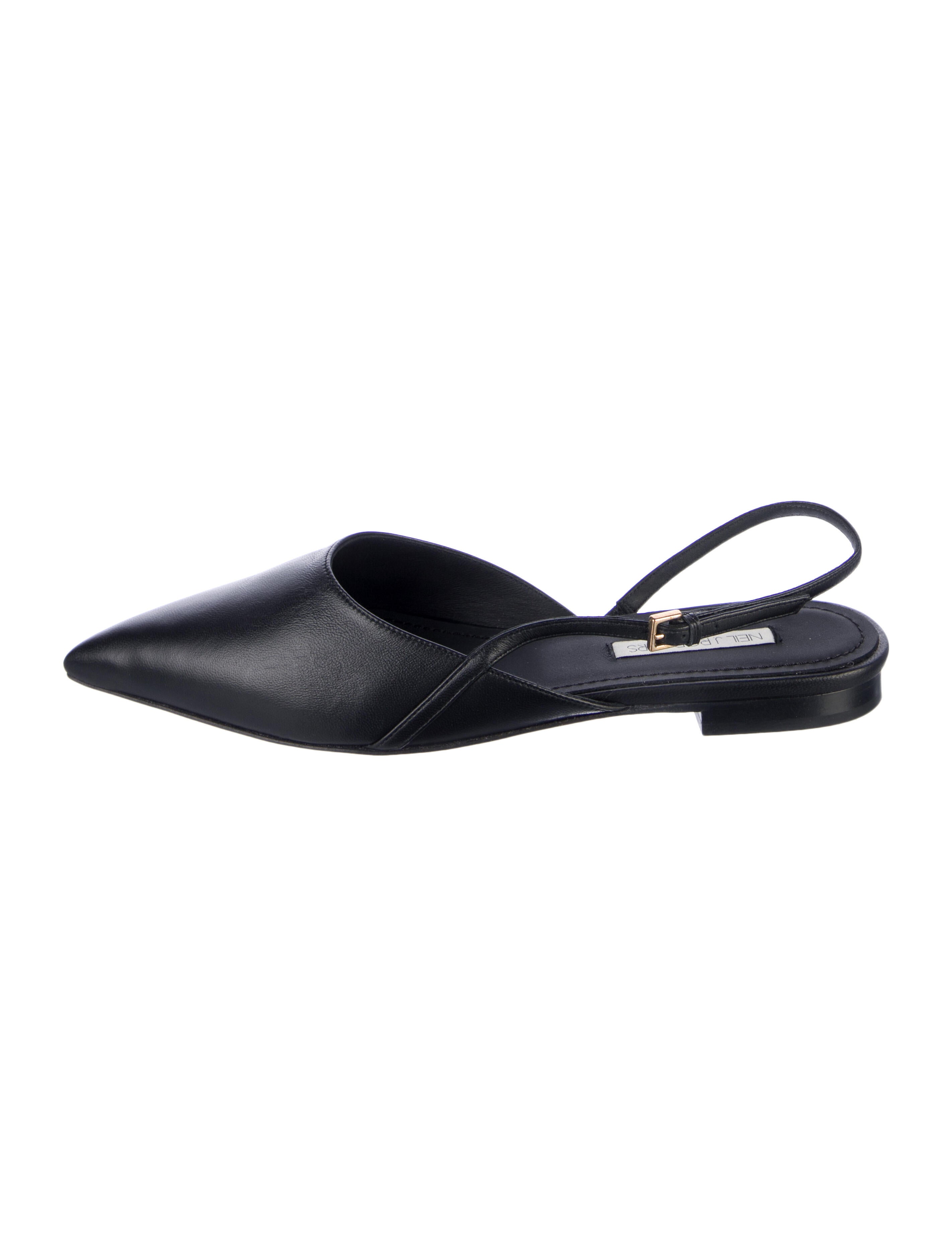 Neil J. Rodgers Leather Slingback Flats