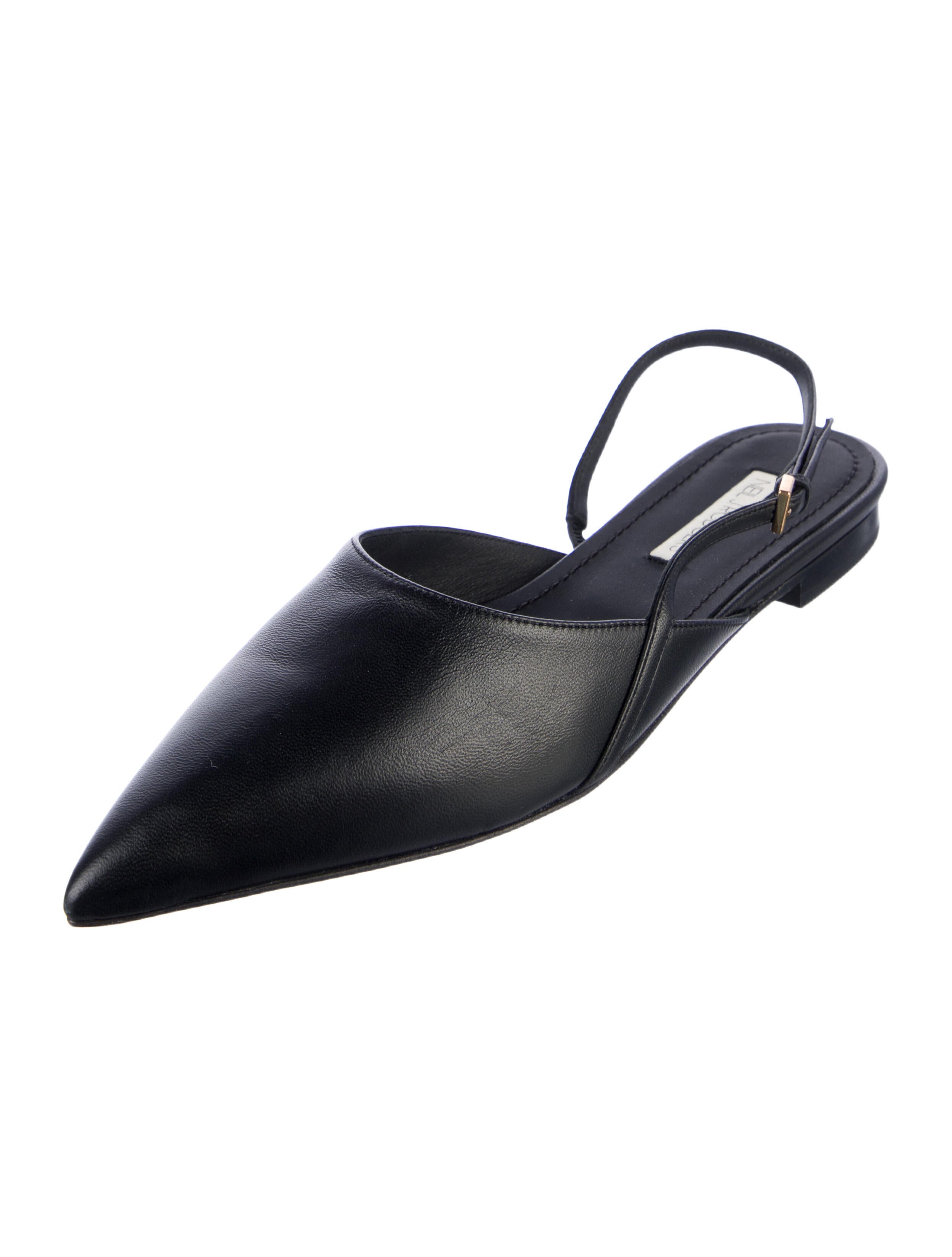 Neil J. Rodgers Leather Slingback Flats