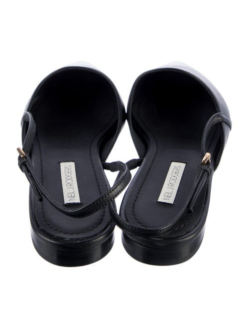 Neil J. Rodgers Leather Slingback Flats