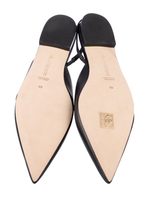 Neil J. Rodgers Leather Slingback Flats