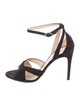 Neil J. Rodgers Suede Animal Print Sandals