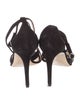 Neil J. Rodgers Suede Animal Print Sandals