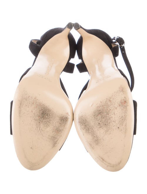 Neil J. Rodgers Suede Animal Print Sandals