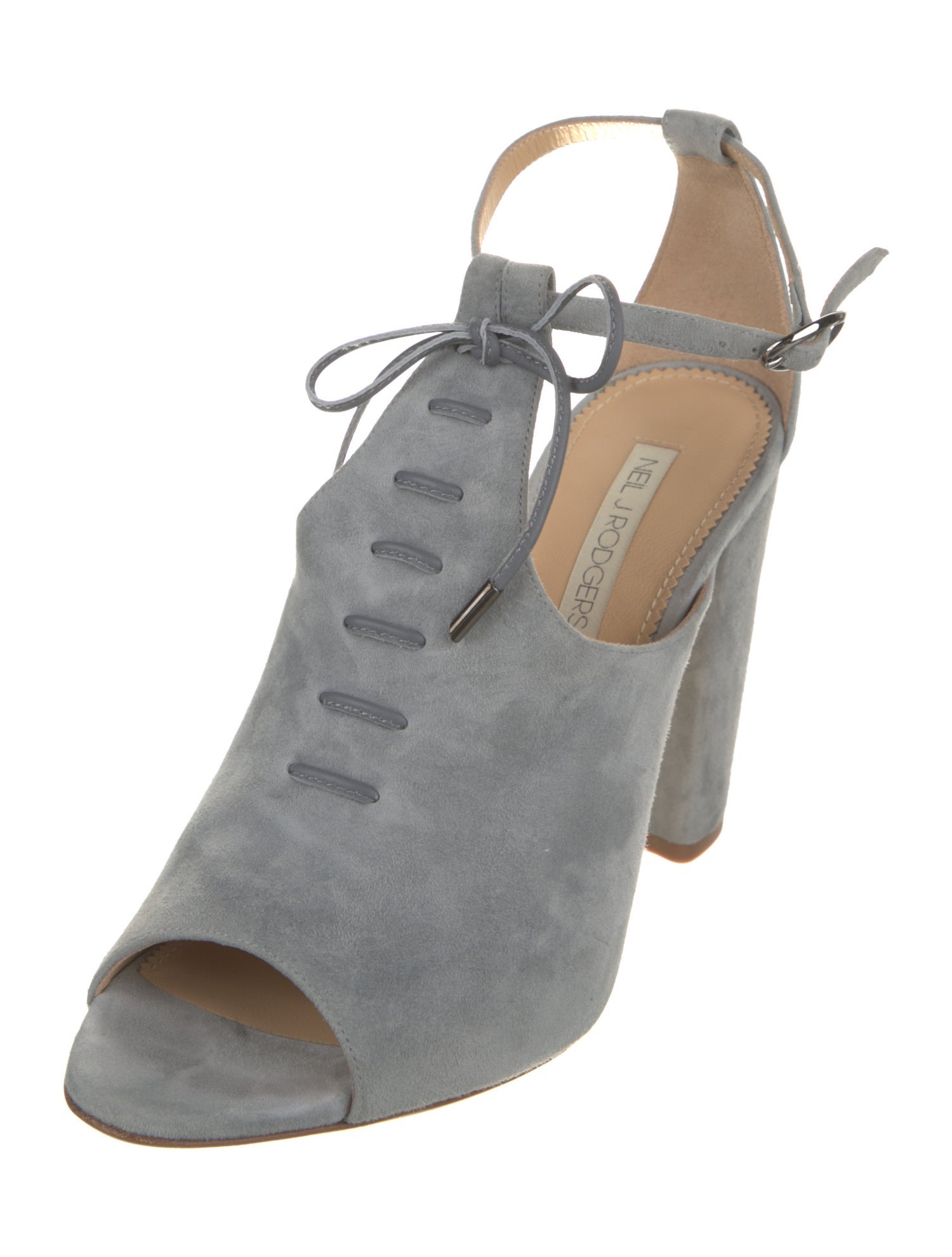 Neil J. Rodgers Suede T-Strap Pumps