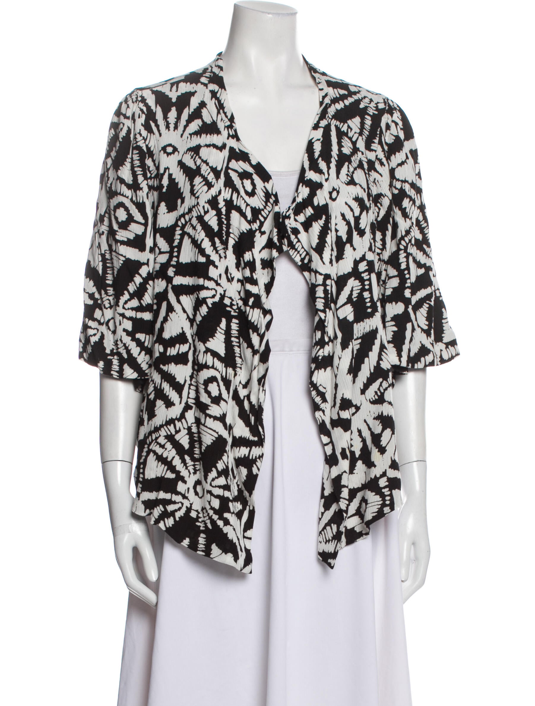 Neiman Marcus Printed Evening Jacket