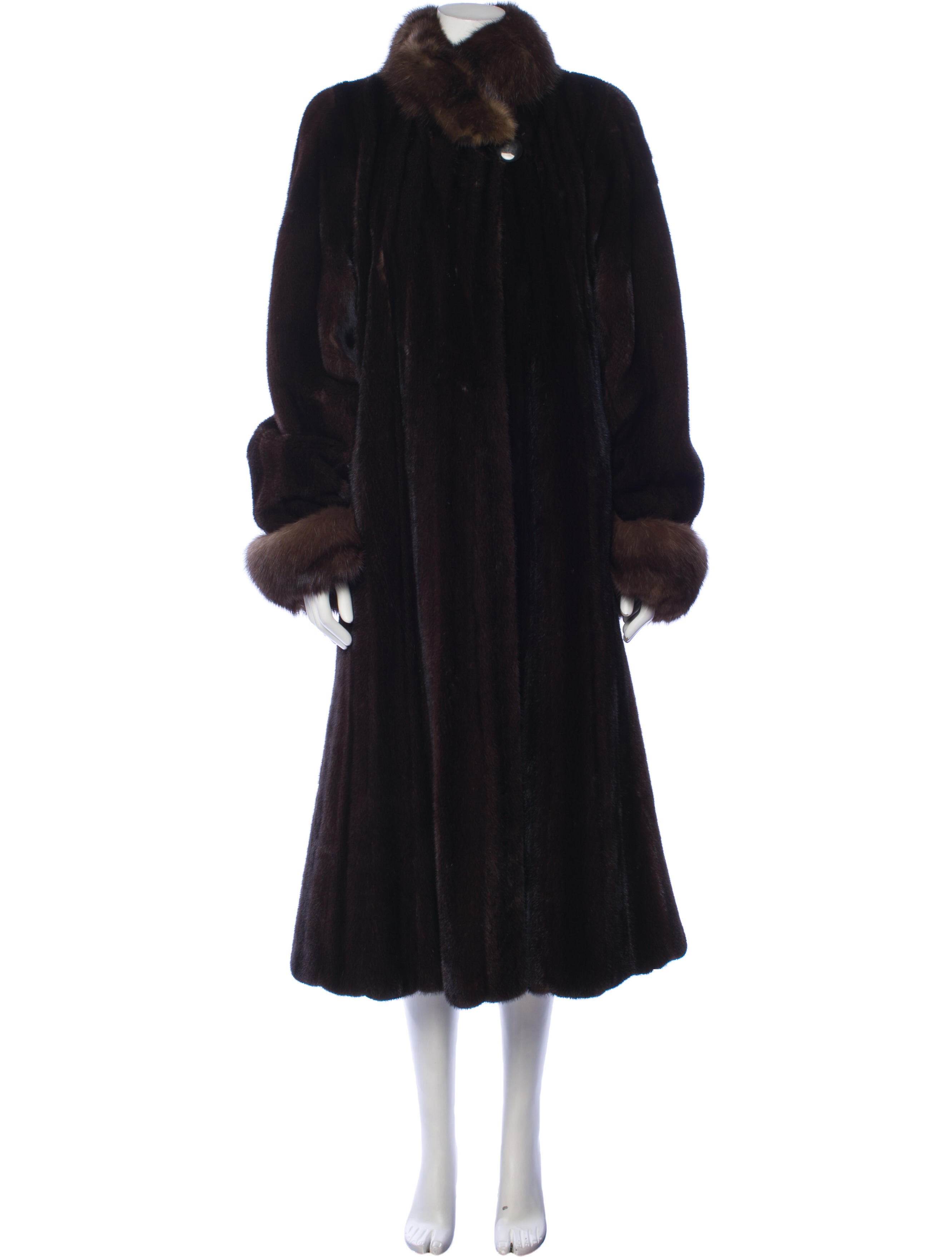 Neiman Marcus Vintage Late 1970's Early 1980's Fur Coat Brown Coats