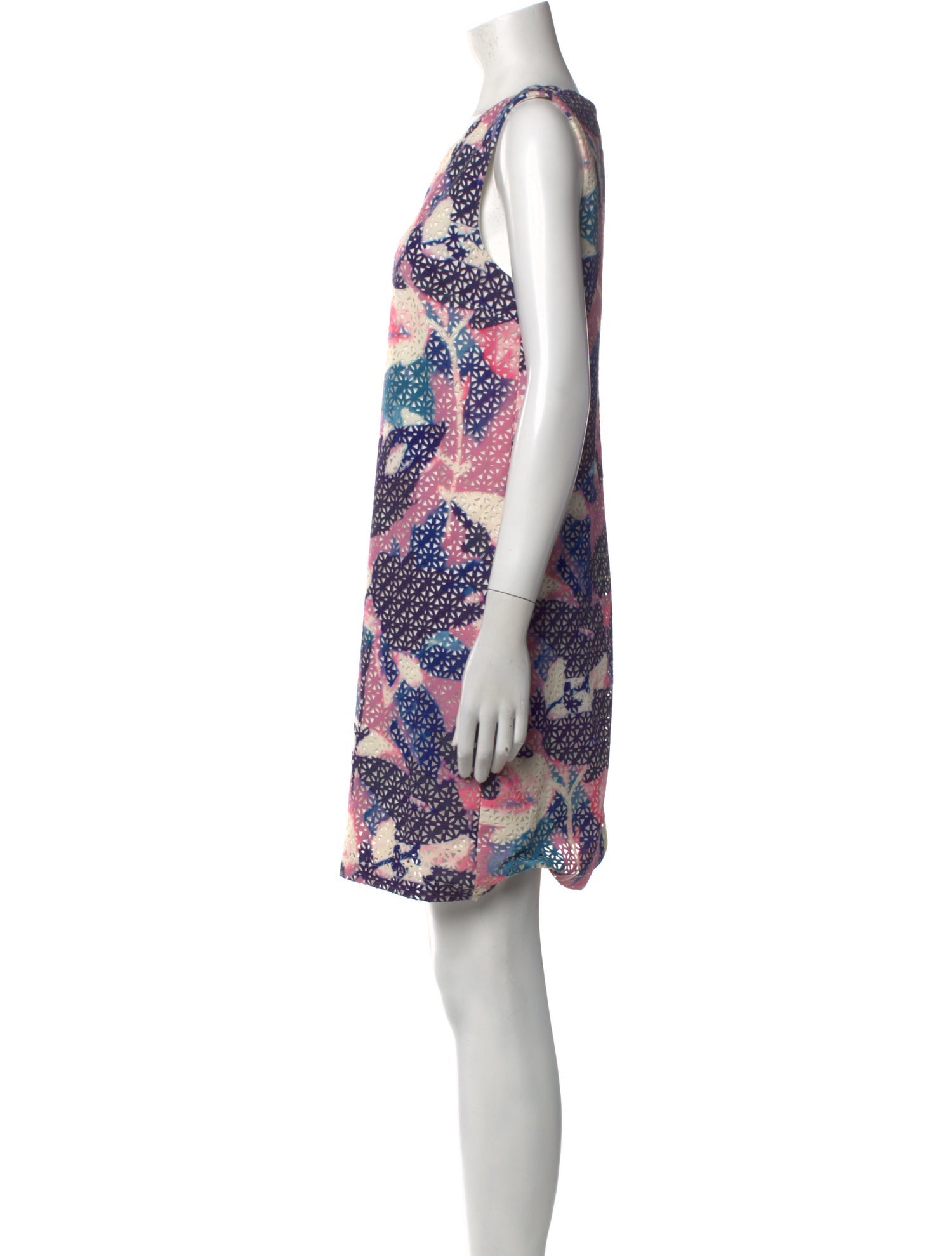Neiman Marcus Printed Mini Dress