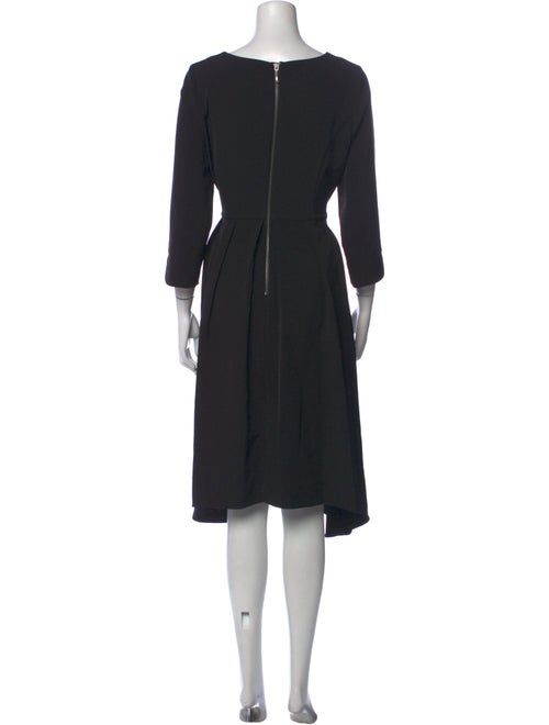 Neiman Marcus Scoop Neck Midi Length Dress