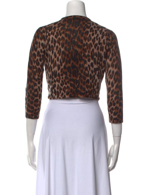 Neiman Marcus Cashmere Animal Print Sweater w/ Tags
