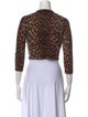 Neiman Marcus Cashmere Animal Print Sweater w/ Tags