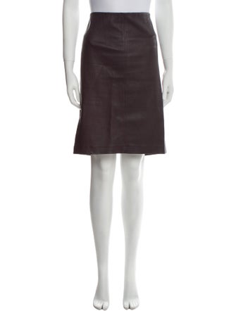 Neiman Marcus Leather Mini Skirt