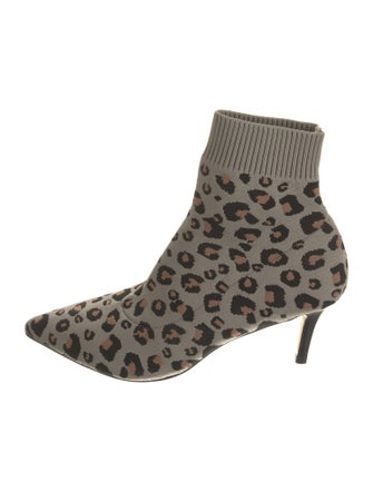 Neiman Marcus Animal Print Sock Boots