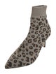 Neiman Marcus Animal Print Sock Boots