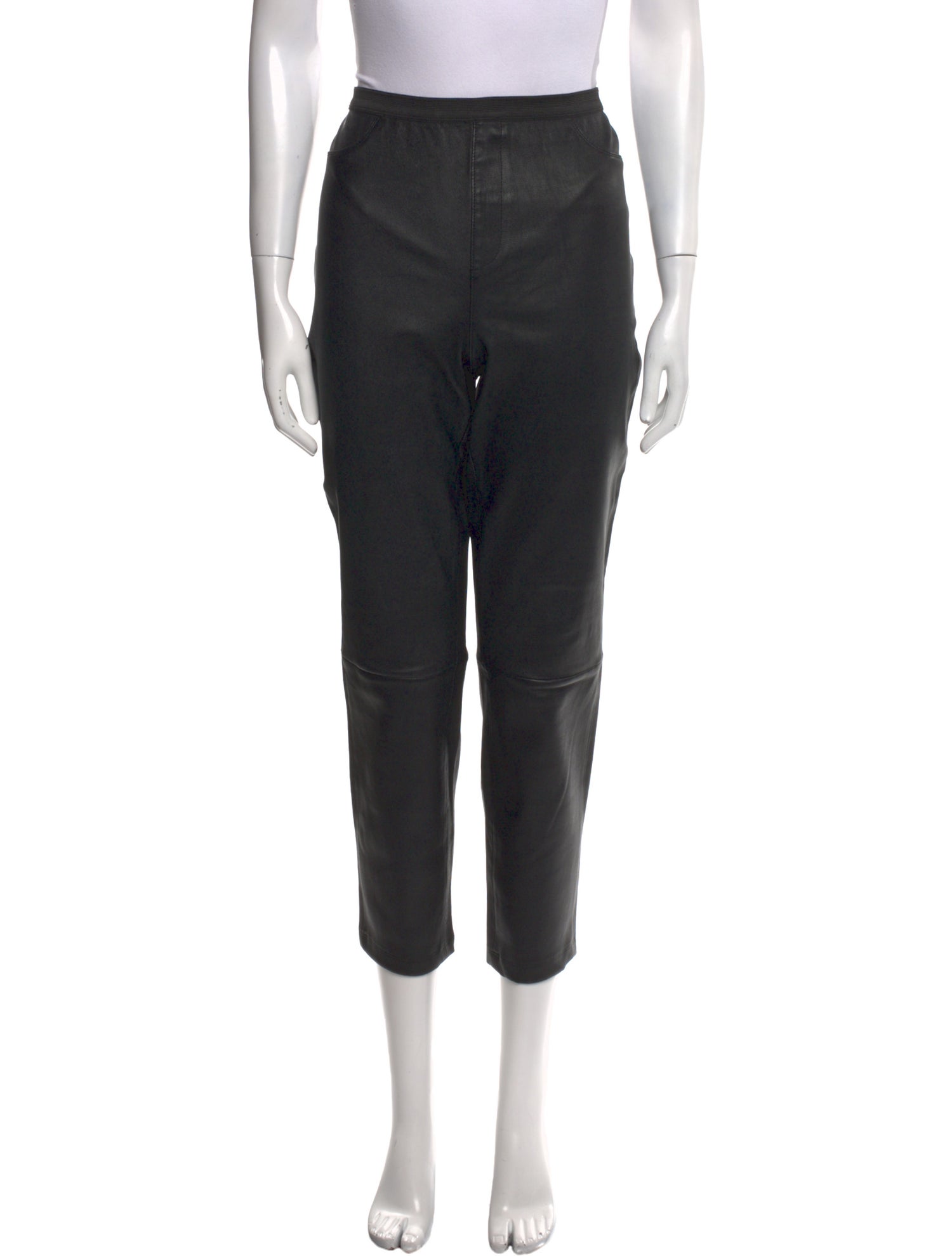 Neiman Marcus Leather Skinny Leg Pants