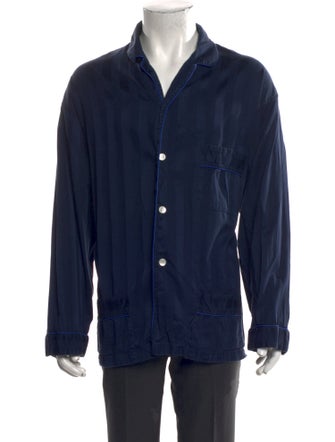 Neiman Marcus Striped Pajama Top