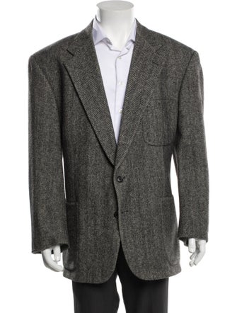 Neiman Marcus Houndstooth Print Blazer