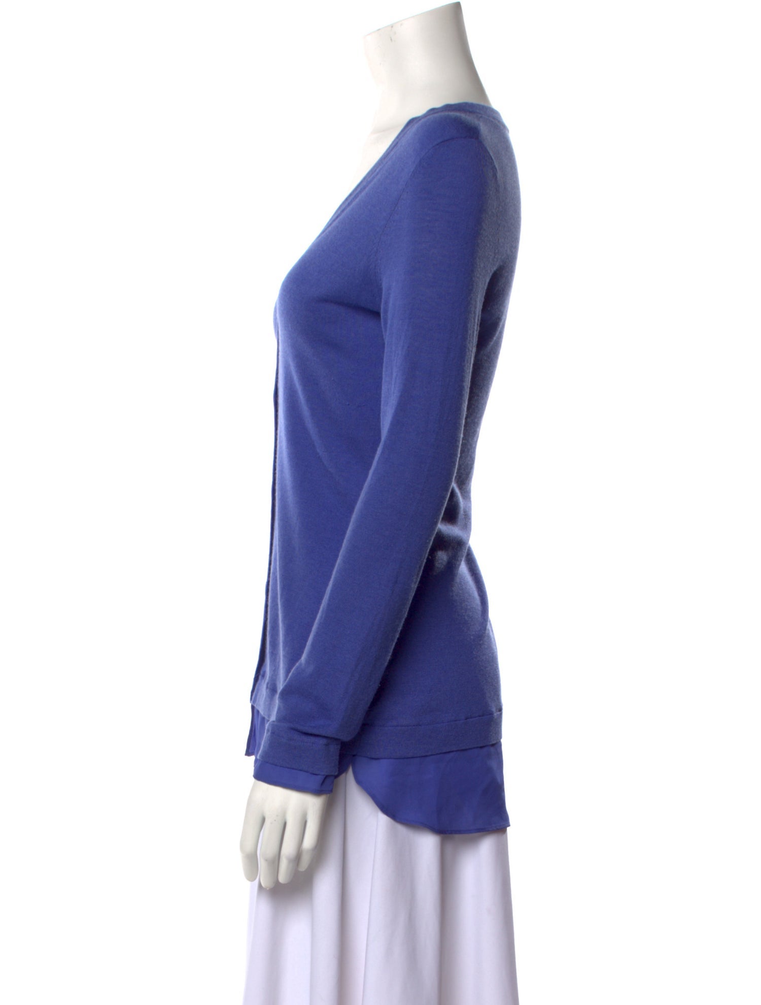 Neiman Marcus Silk V-Neck Sweater