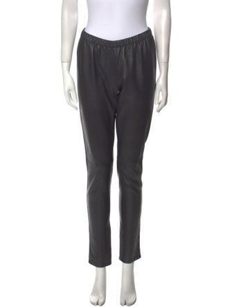 Neiman Marcus Leather Skinny Leg Pants