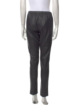 Neiman Marcus Leather Skinny Leg Pants