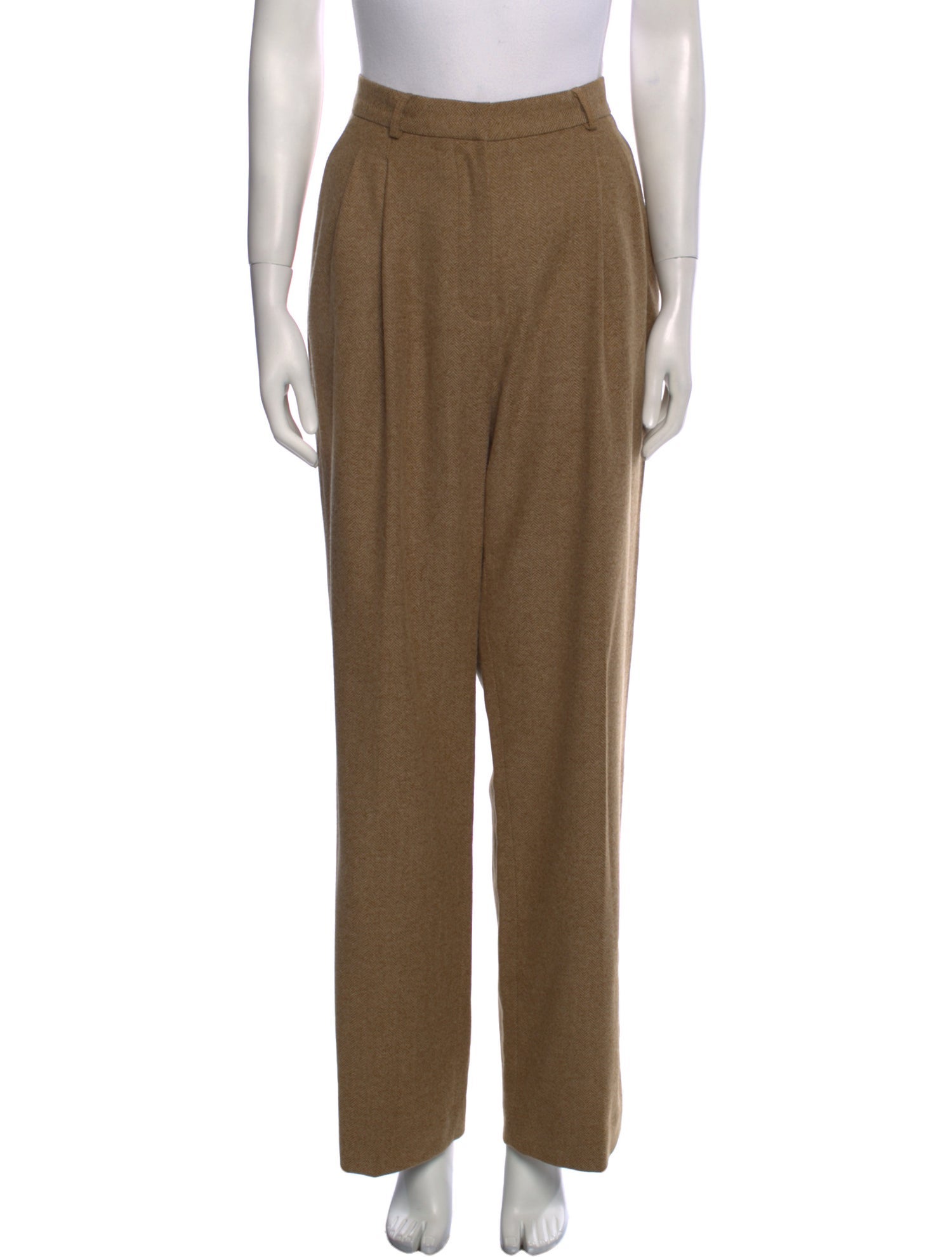 Neiman Marcus Wool Straight Leg Pants