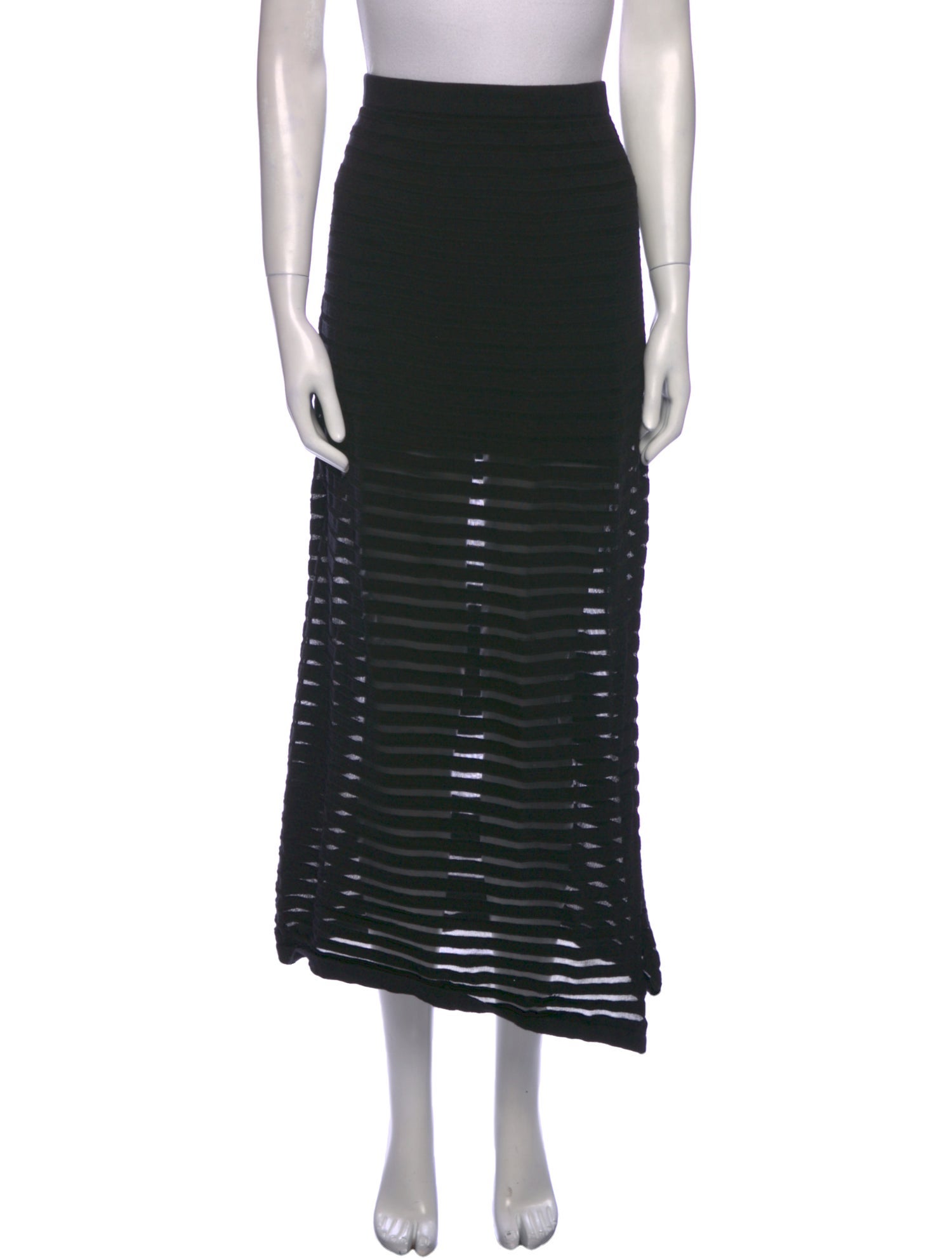 Neiman Marcus Mesh Accents Midi Length Skirt