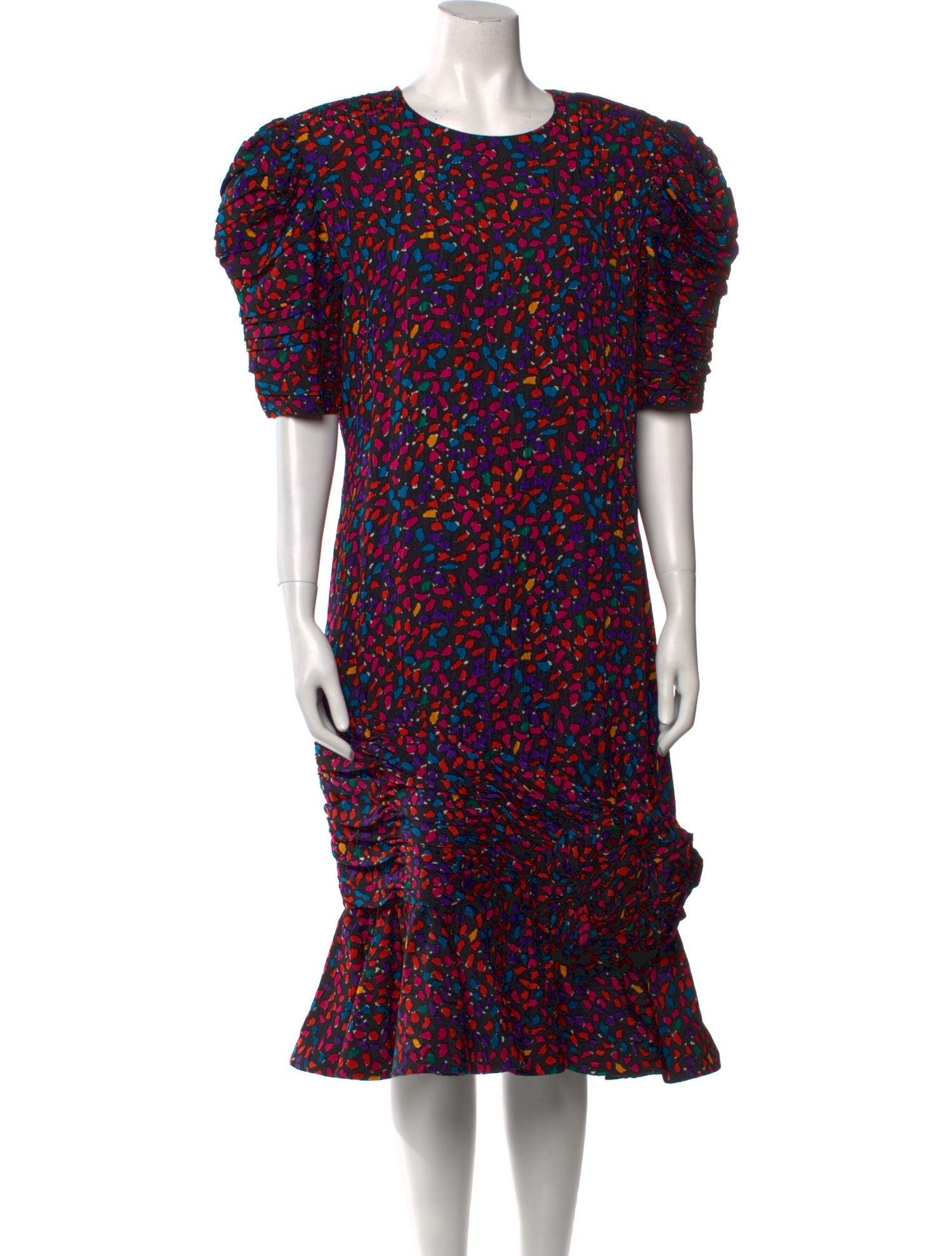 Neiman Marcus Silk Midi Length Dress