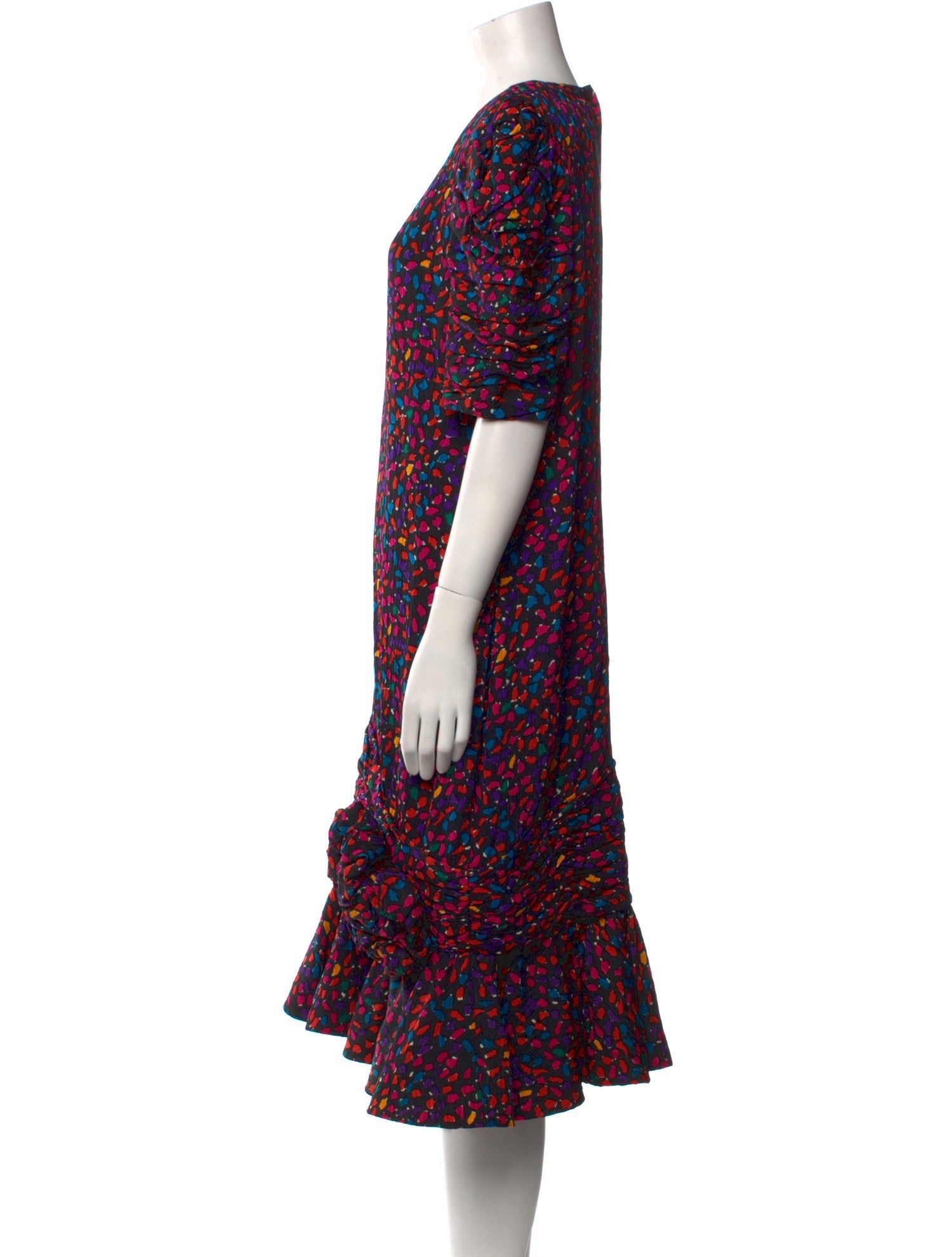 Neiman Marcus Silk Midi Length Dress