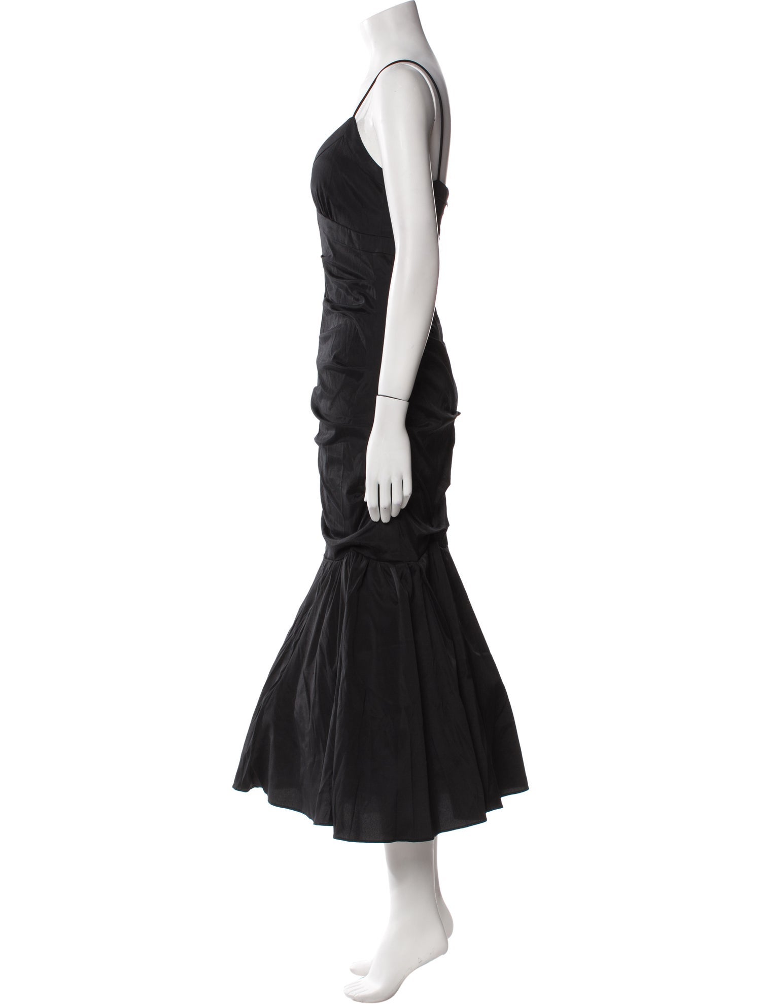 Neiman Marcus V-Neck Long Dress