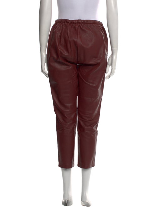 Neiman Marcus Leather Straight Leg Pants